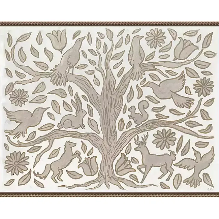 Animal Tree Canvas Art Print, 30x23 in.