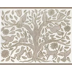 Animal Tree Canvas Art Print, 42x32 in.