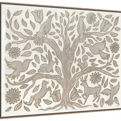 Animal Tree Canvas Art Print, 42x32 in.