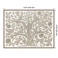 Animal Tree Canvas Art Print, 42x32 in.