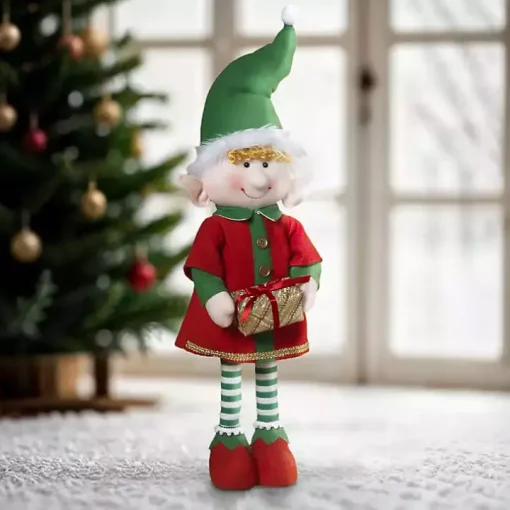 Animated Elf Christmas Decoration