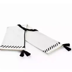 Anna Black And White Diamond Throw