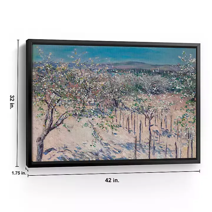 Apple Orchard in Bloom Canvas Art Print, 42x32 in.