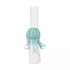 Aqua Beaded Jellyfish Napkin Rings, Set of 6