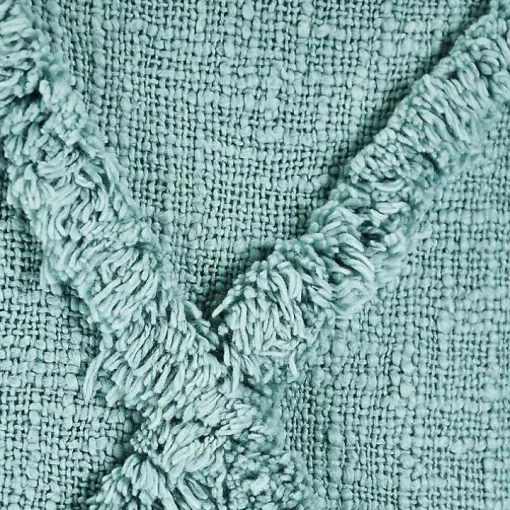 Aqua Fringe Diamond Pillow, 20 in.