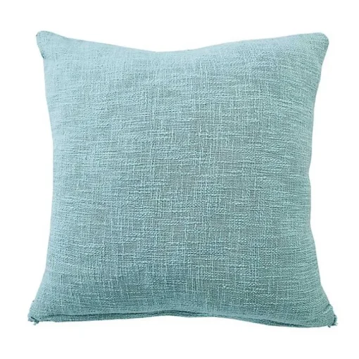 Aqua Fringe Diamond Pillow, 20 in.