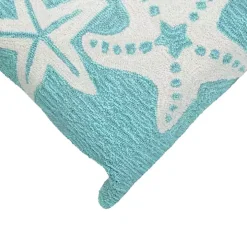 Aqua Sea Gems Outdoor Throw Pillow