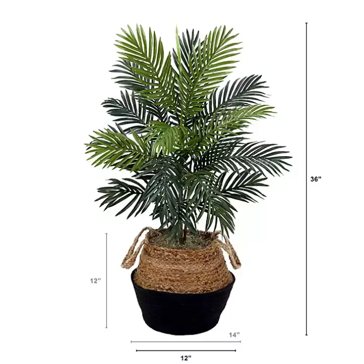 Areca Palm Tree in Woven Basket DIY Kit, 3 ft.