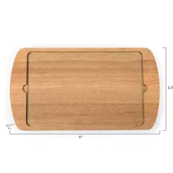 Arkansas Razorbacks Wood and Glass Serving Board
