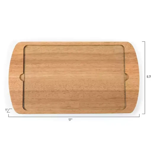 Arkansas Razorbacks Wood and Glass Serving Board