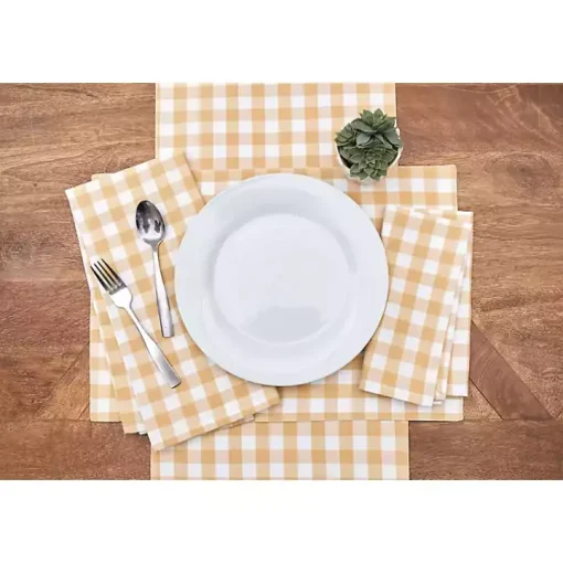 Ashford Yellow Buffalo Check Placemats, Set of 6