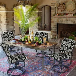 Ashland Jacobean Luxe Outdoor Dining Chair Cushion