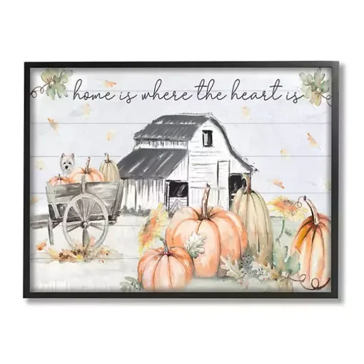 Autumn Farm Framed Giclee Art Print