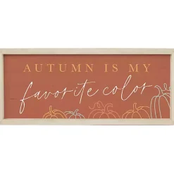Autumn Favorite Color Framed Wall Plaque