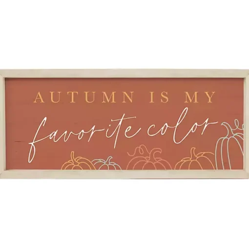 Autumn Favorite Color Framed Wall Plaque