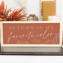 Autumn Favorite Color Framed Wall Plaque