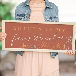 Autumn Favorite Color Framed Wall Plaque