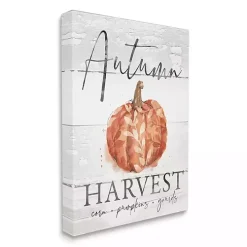 Autumn Harvest Canvas Wall Plaque