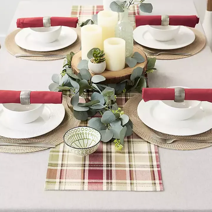 Autumn Harvest Plaid Table Runner
