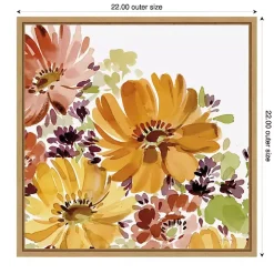 Autumn Joy Framed Canvas Art Print