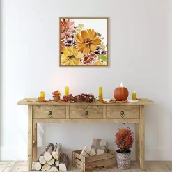 Autumn Joy Framed Canvas Art Print