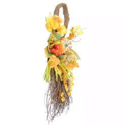 Autumn Pumpkins and Berries Swag