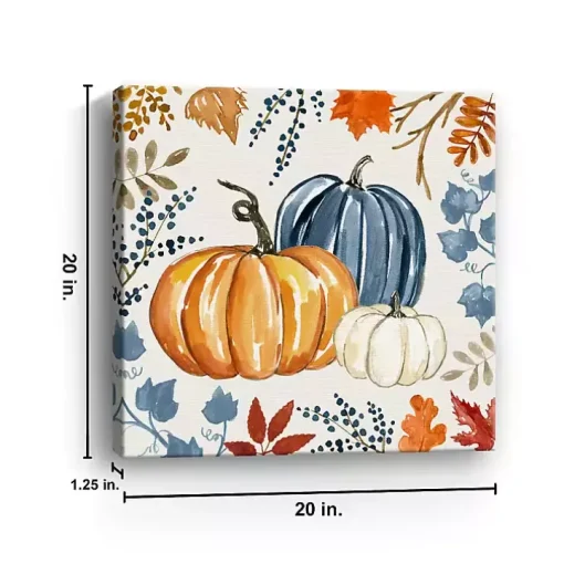 Autumn Pumpkins Canvas Art Print