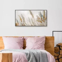 Autumn Reeds Framed Canvas Art Print