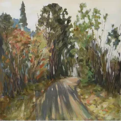 Back Road Canvas Art Print