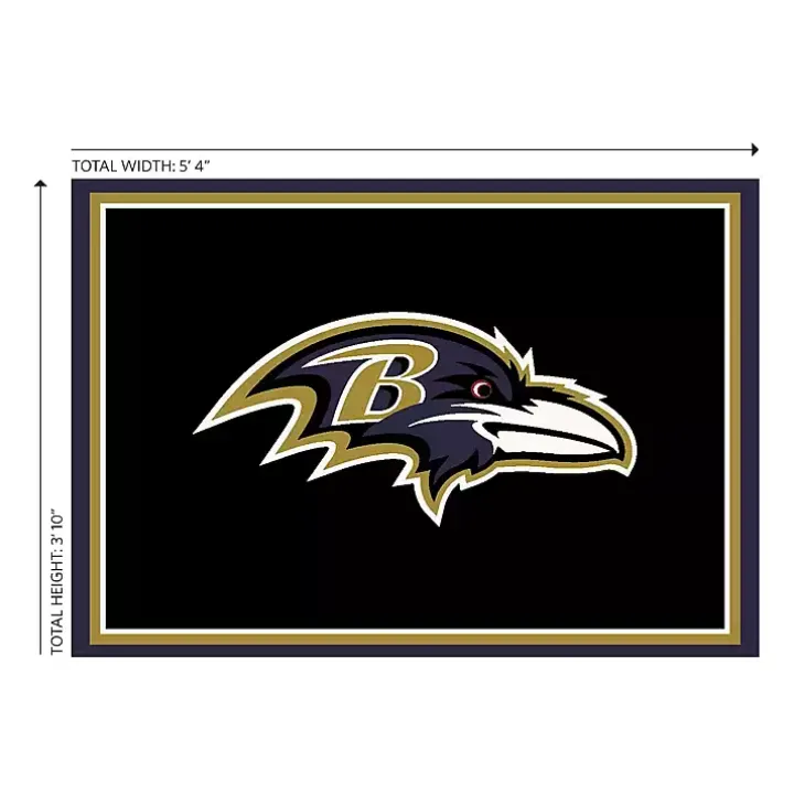 Baltimore Ravens Area Rug, 4x6