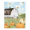 Barn with Pumpkins Canvas Art Print, 20x16 in.