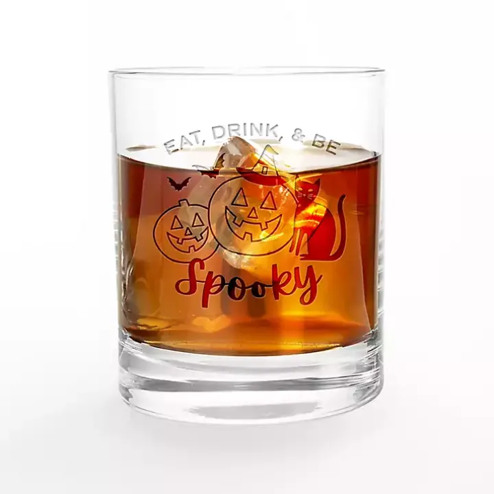 Be Spooky Halloween Whiskey Glasses, Set of 2
