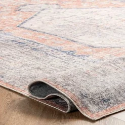 Bea Distressed Vintage Washable Area Rug, 5x8