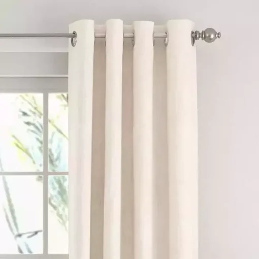 Beige Blackout Curtains, 84 in.