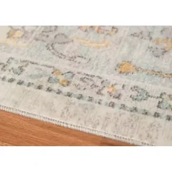 Beige Bohemian Area Rug, 5x8