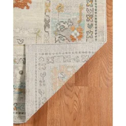 Beige Bohemian Area Rug, 5x8