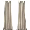 Beige Burlap Knotted Curtain Panel Set, 108 in.