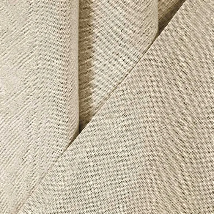 Beige Burlap Knotted Curtain Panel Set, 108 in.