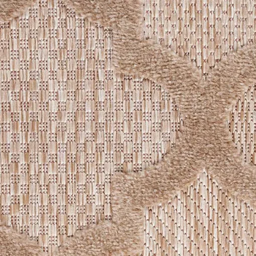 Beige Trellis Indoor/Outdoor Area Rug, 5x7