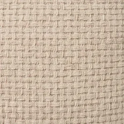 Beige Waffle Knit Chenille Throw Pillows, Set of 2