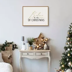 Believe in the Magic Framed Canvas Art Print