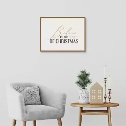 Believe in the Magic Framed Canvas Art Print