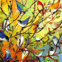Birds of A Feather Outdoor Canvas Art Print