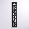 Black & White Framed Welcome Porch Board