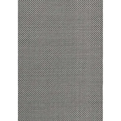 Black & White Trellis Indoor/Outdoor Rug, 4x6