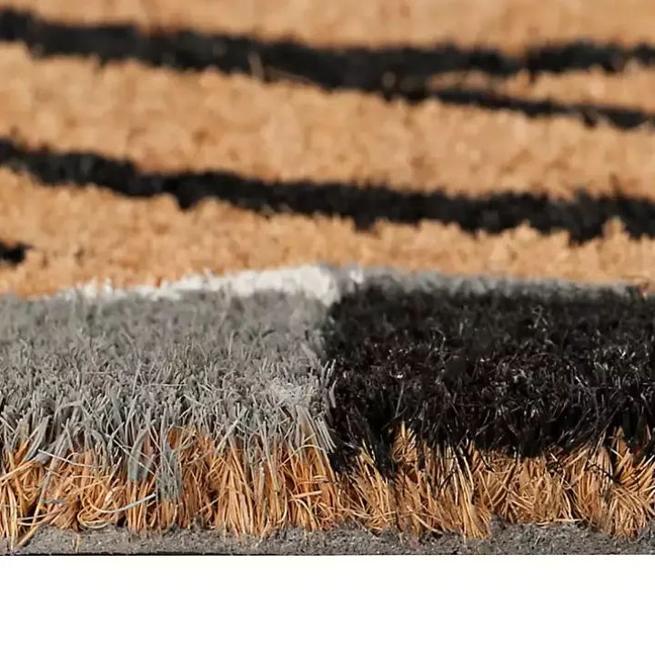 Black And White Buffalo Check Welcome Mat