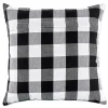 Black and White Checkered Pillow Covers, Set of 2