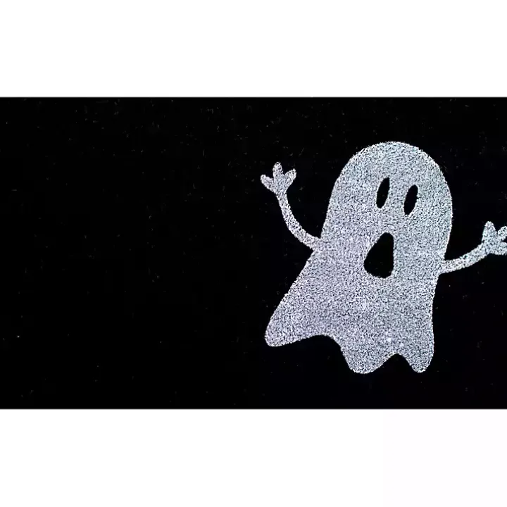 Black and White Ghost Doormat