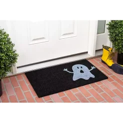 Black and White Ghost Doormat