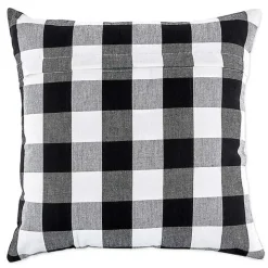 Black and White Gingham Pillow Covers, Set of 4
